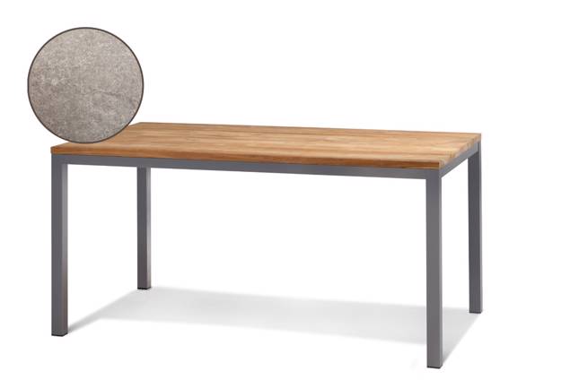 Kopenhagen Table de jardin aluminium 100x100 cm