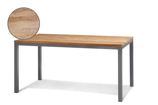 Kopenhagen Gartentisch Aluminium 100x100 cm