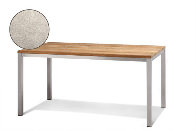 Kopenhagen Table de jardin acier inoxydable 200x100 cm