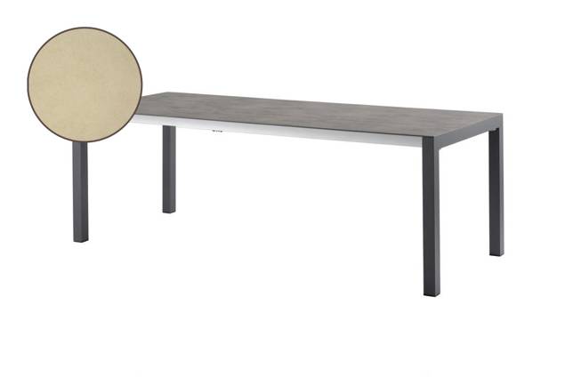 Kos Table de jardin à rallonge aluminium 220/280x100 cm