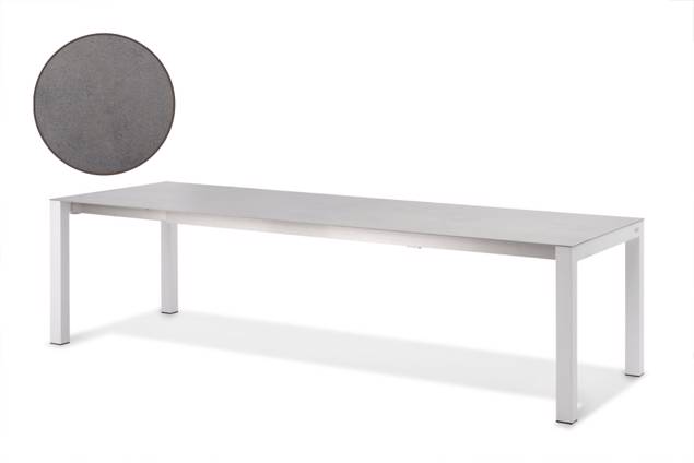 Kos Table de jardin à rallonge aluminium 130/180x80 cm