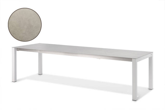 Kos Gartentisch ausziehbar Aluminium 160/220x90 cm