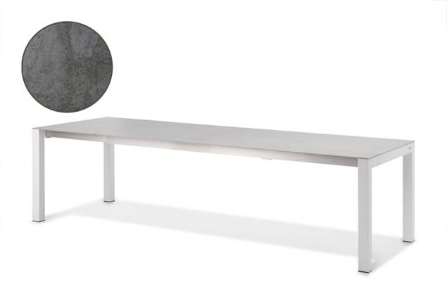 Kos Table de jardin à rallonge aluminium 220/280x100 cm