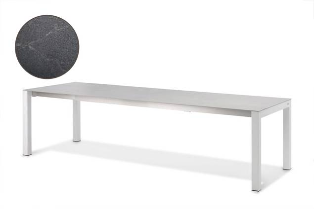 Kos Gartentisch ausziehbar Aluminium, mit Rollen 220/280x100 cm