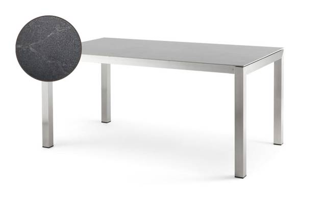 Kos Gartentisch ausziehbar Edelstahl 130/180x80 cm