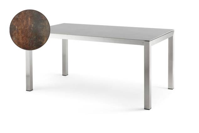 Kos Gartentisch ausziehbar Edelstahl 130/170/210x80 cm