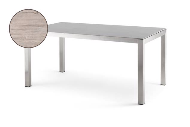 Kos Table de jardin à acier inoxydable 160/210/260x90 cm