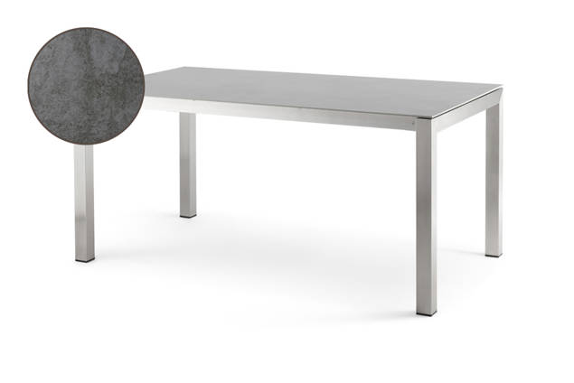 Kos Gartentisch ausziehbar Edelstahl 160/210/260x90 cm