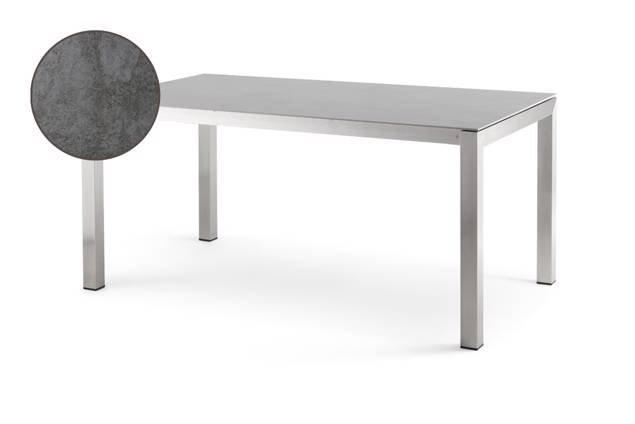 Kos Table de jardin à acier inoxydable 160/210/260x90 cm