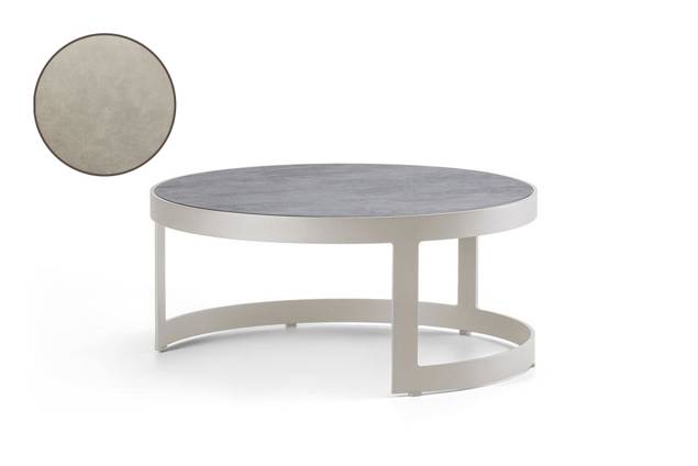 Lucca Table de salon aluminium Ø 75 cm