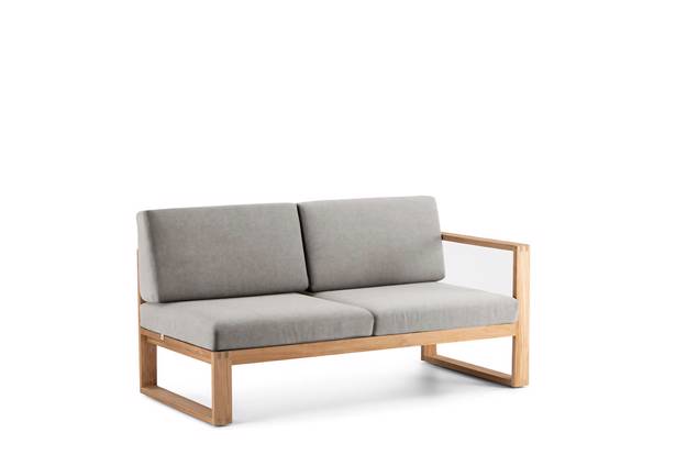 Madeira 2er Loungebank links Holz