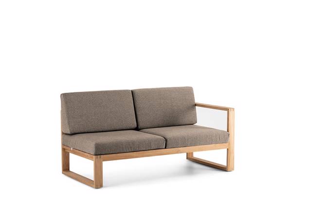 Madeira 2er Loungebank links Holz