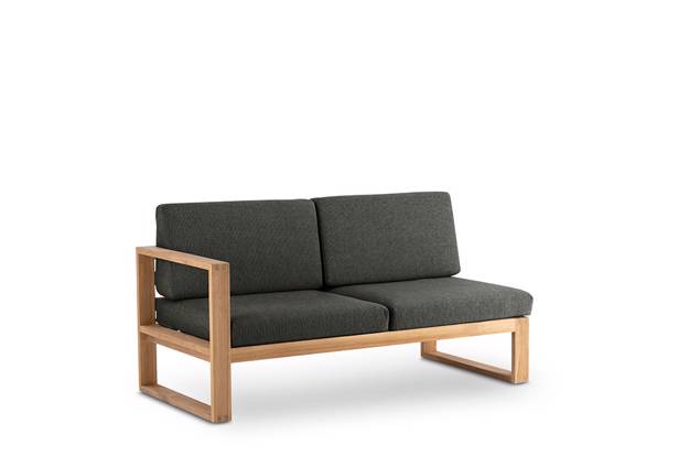 Madeira Banc lounge 2 places droite bois