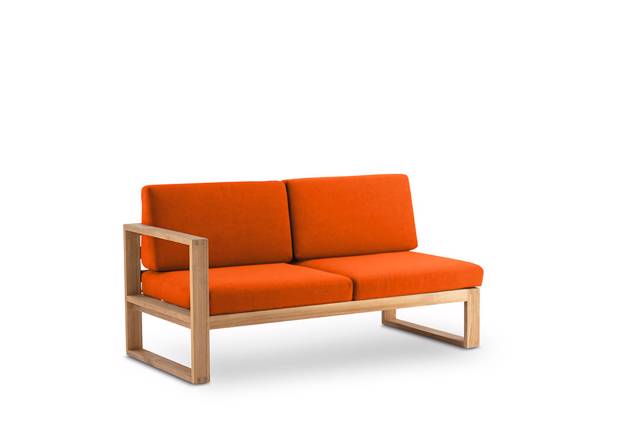 Madeira Banc lounge 2 places droite bois