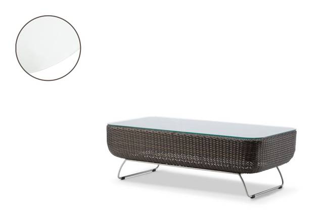 Madonna II Loungetisch Rattan 120x60 cm