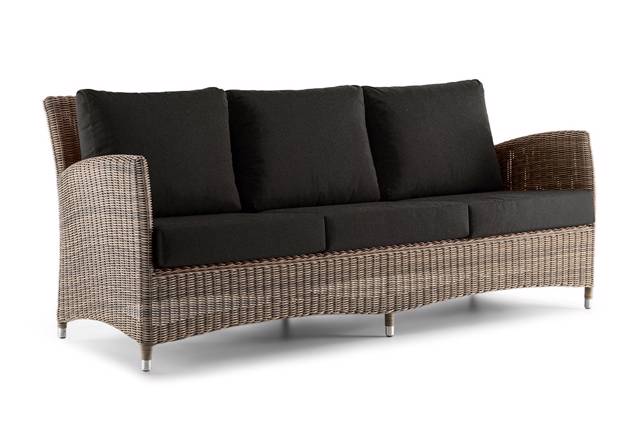 Madrid II 3er Loungebank Rattan