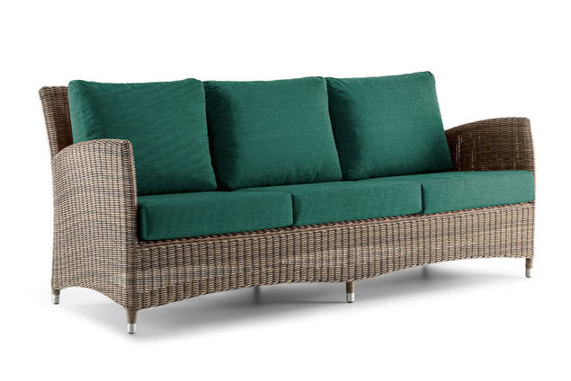 Madrid II Banc lounge 3 places rotin