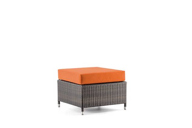 Madrid II Loungehocker Rattan