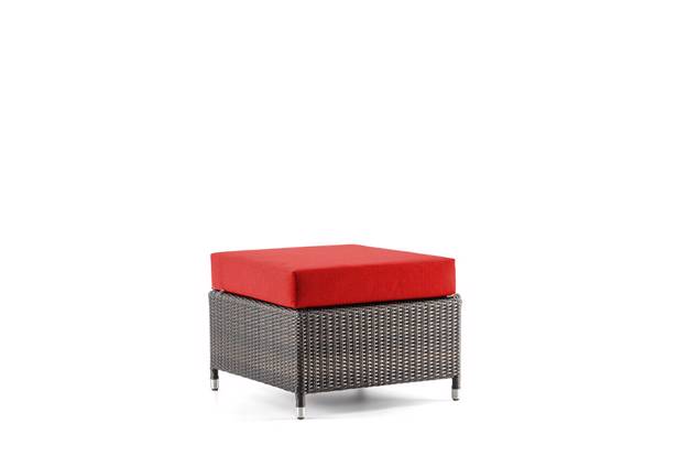 Madrid II Loungehocker Rattan