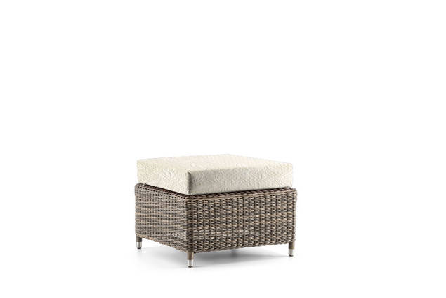 Madrid II Loungehocker Rattan