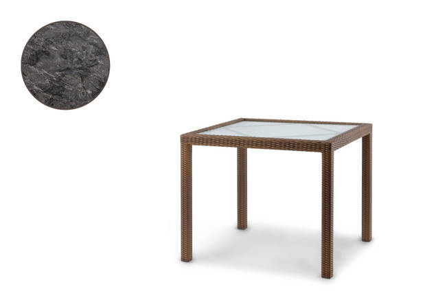 Melbourne Gartentisch Rattan 79x79 cm