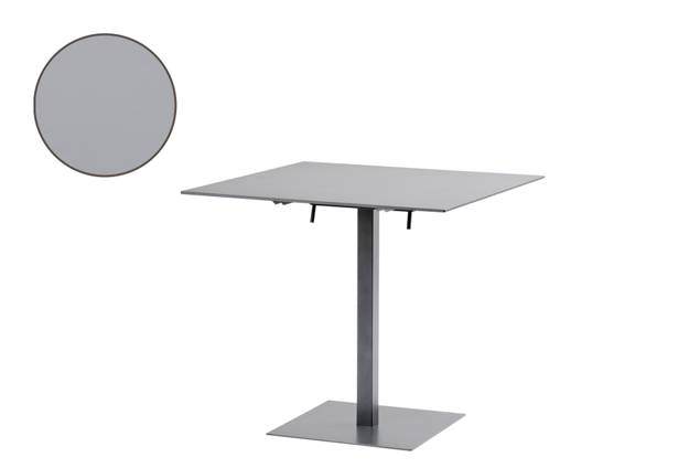 Mendrisio Table de jardin pliante acier 70x70 cm