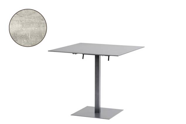 Mendrisio Gartentisch klappbar Stahl 80x80 cm
