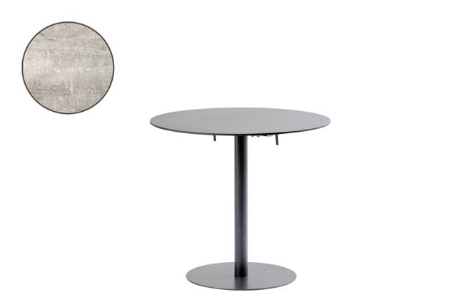 Mendrisio Table de jardin pliante acier Ø 80 cm