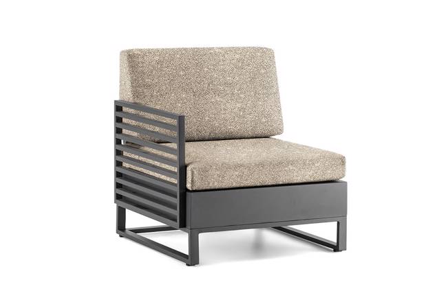 Miami Fauteuil de lounge droite aluminium