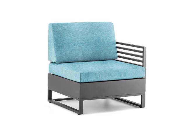 Miami Fauteuil de lounge gauche aluminium