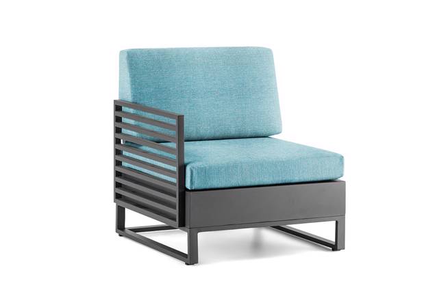 Miami Fauteuil de lounge droite aluminium