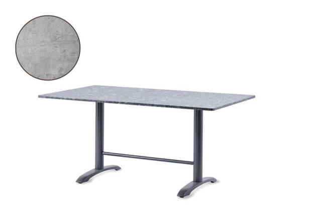 Modern Table de jardin fonte d'acier 200x100 cm