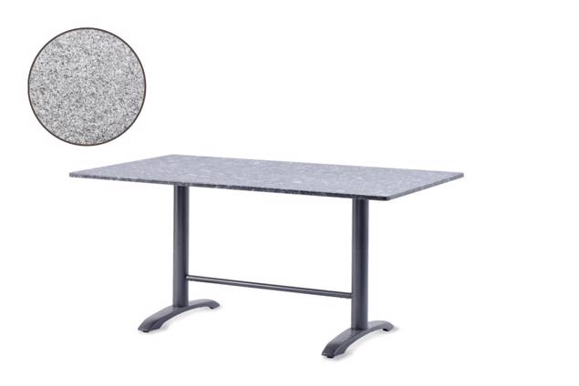 Modern Table de jardin fonte d'acier 180x107 cm