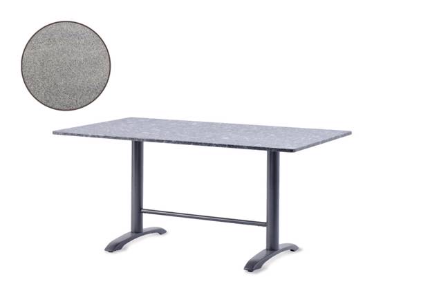 Modern Table de jardin fonte d'acier 180x107 cm