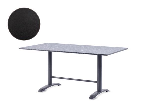 Modern Table de jardin fonte d'acier 180x100 cm