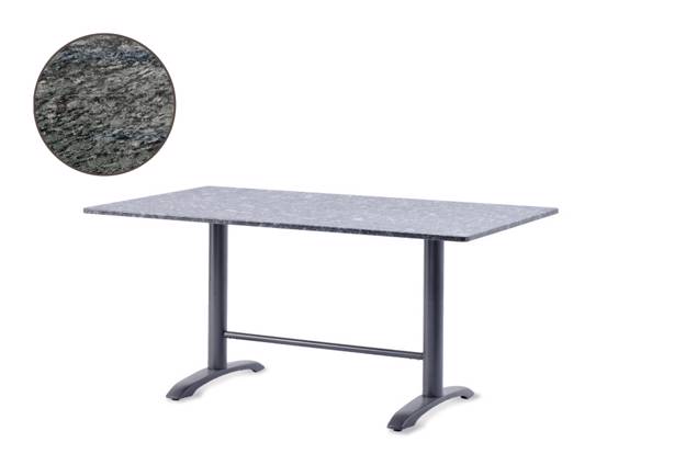 Modern Table de jardin fonte d'acier 167x106 cm