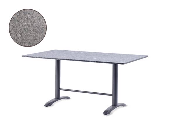 Modern Table de jardin fonte d'acier 167x106 cm