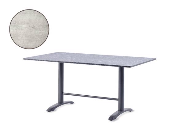 Modern Table de jardin fonte d'acier 200x100 cm