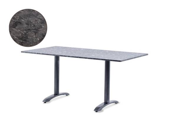 Modern Table de jardin fonte d'acier 160x90 cm