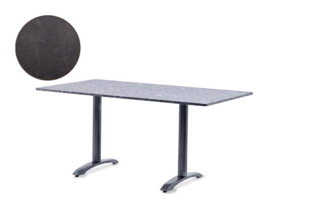 Modern Table de jardin fonte d'acier 140x80 cm