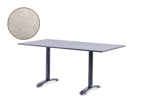 Modern Table de jardin fonte d'acier 120x80 cm