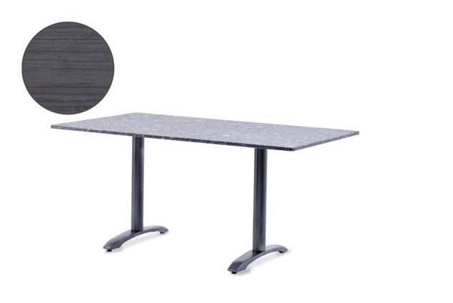 Modern Table de jardin fonte d'acier 120x80 cm