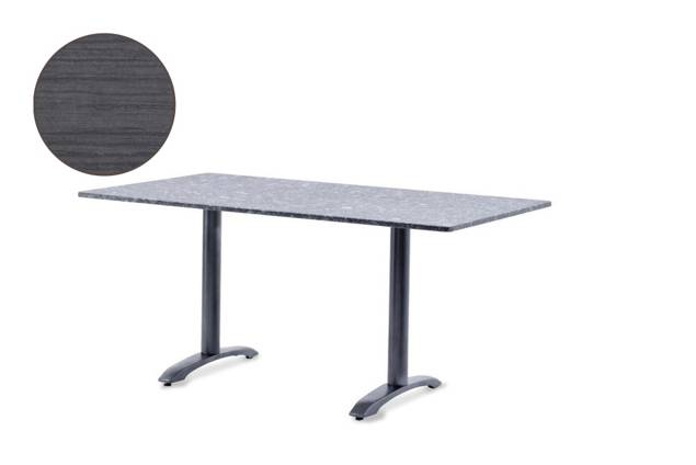 Modern Table de jardin fonte d'acier 140x80 cm