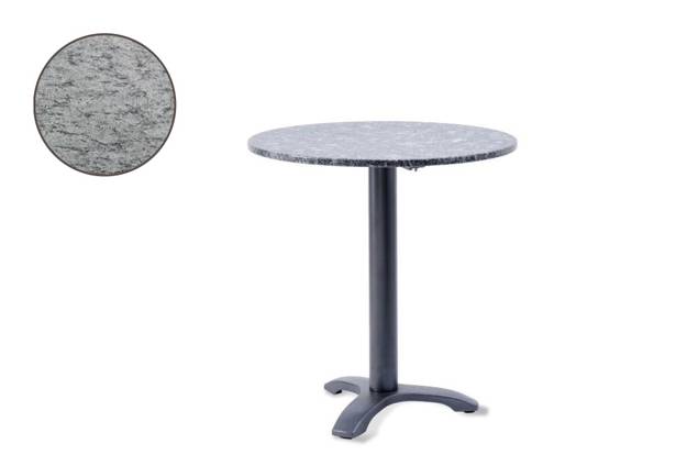 Modern Table de jardin ronde fonte d'acier Ø 70 cm