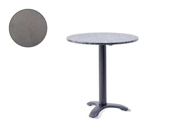 Modern Gartentisch rund Stahlguss Ø 70 cm