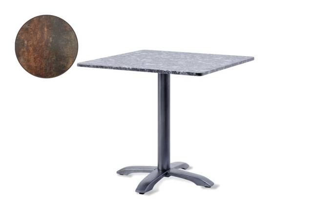 Modern Gartentisch Stahlguss Ø 80 cm