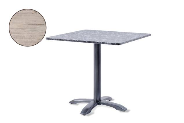 Modern Table de jardin fonte d'acier 80x80 cm