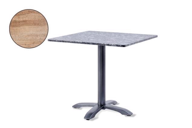 Modern Table de jardin fonte d'acier 90x90 cm