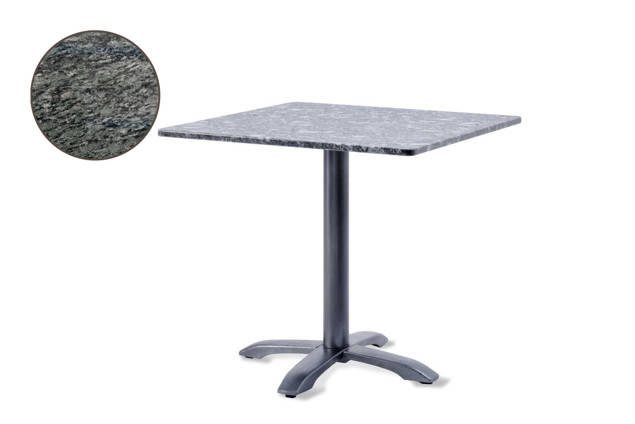 Modern Table de jardin fonte d'acier 80x80 cm