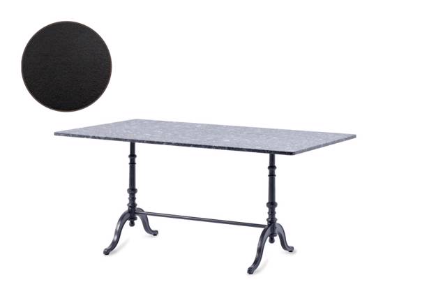 Nostalgie Table de jardin fonte d'acier 140x95 cm